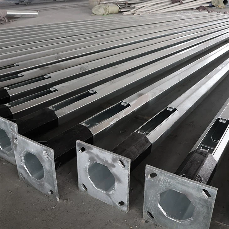 4m Double Arm Street Lamp Pole